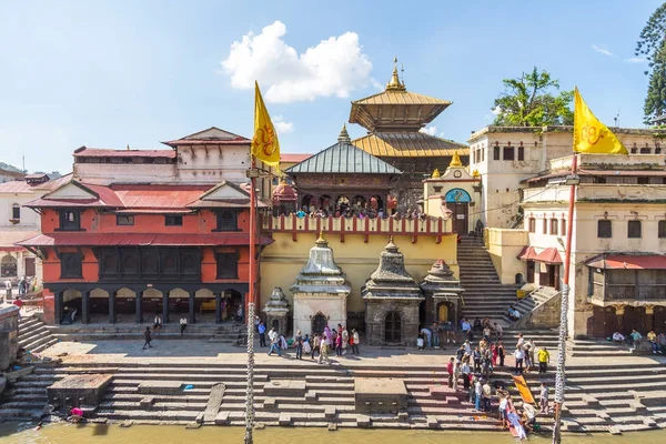 Pashupatinath Tapınağı, ünlü kutsal Hindu tapınağı Pa için adanmış — Stok fotoğraf