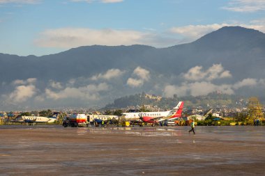 Plaka Tribhuvan Uluslararası Havaalanı Katmandu uçaklarda