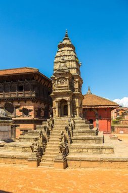 BHAKTAPUR Durbar Meydanı plaza önünde Kraliyet palac olduğunu