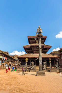 Bhaktapur Nepal tapınakta Dattatray