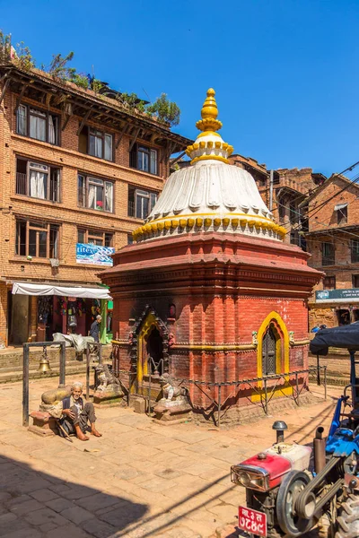 Calle en Bhaktapur, antigua ciudad de Newar en Nepal —  Fotos de Stock