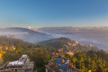 Katmandu Vadisi'ndeki Nagarkot Sunrise.