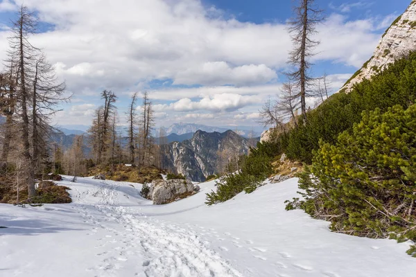 Alpine weergave in de nabijheid van het pass Vrsic — Stockfoto