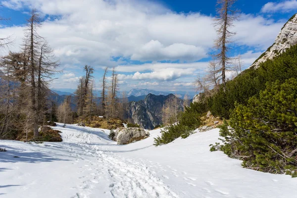 Alpine weergave in de nabijheid van het pass Vrsic — Stockfoto