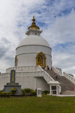 Barış Pagoda veya Shanti Stupa Pokhara, Nepal