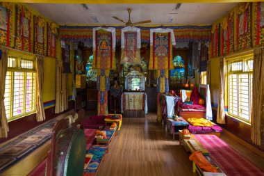  Tashi Ling Köyü, Nepal tapınağın iç