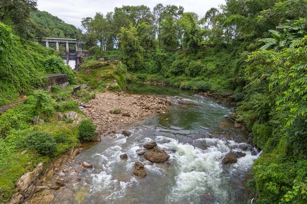 Phewa Dam, hydroelectric power station on the Phewa Lake. — Stock Photo, Image