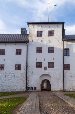 Turku Castle. Ortaçağ Finlandiya Turku şehir bina.