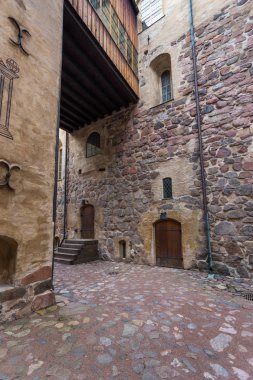 Turku Castle. Ortaçağ Finlandiya Turku şehir bina.