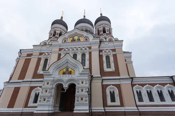 Alexander Nevsky Cathedral, Tallinn Old Town, Estonya'da Ortodoks katedrali. — Stok fotoğraf