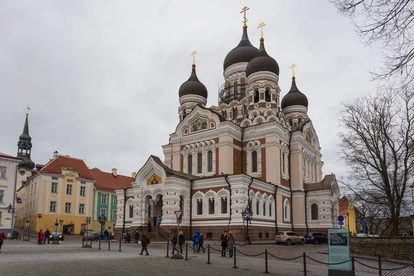 Alexander Nevsky katedrála, ortodoxní katedrála v Staré Město Tallinn, Estonsko. — Stock fotografie