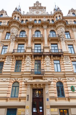 Riga Town sokaklarda Secession.