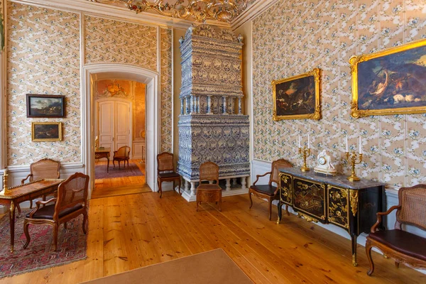 Interior y detalles del Palacio Rundale, Letonia . — Foto de Stock