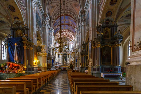 Interiores y detalles de la Iglesia de San Francisco Javier . — Foto de Stock