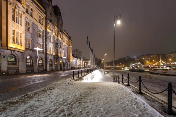 View of the City hall and the Aura river. — Stock Photo, Image