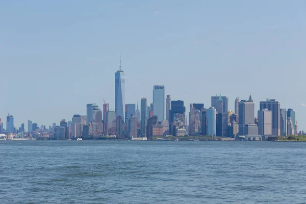 曼哈顿城市天际线全景, 纽约. — 图库照片