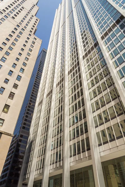 Perspectiva de rua Prédios nova-iorquinos . — Fotografia de Stock