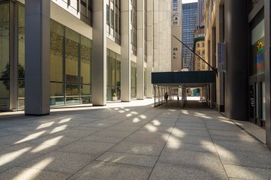 Wall street geçit Nyc Manhattan alt finans bölgesine şehir merkezinde.