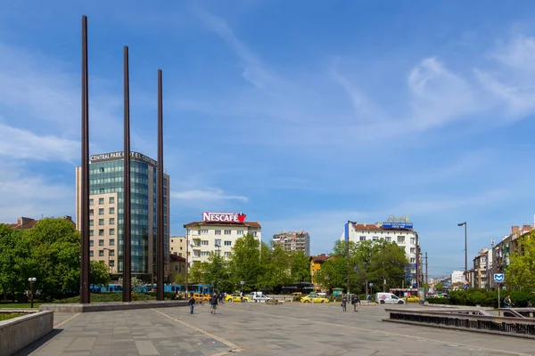 Widok na nowoczesne budynki na Placu Kultury Narodowej, Ndk, Sofia, Bułgaria. — Zdjęcie stockowe