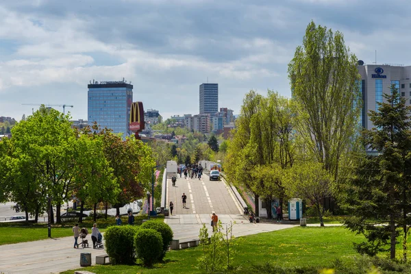 Modern buildings at NDK boulevard, Sofia, Bulgaria. — Stock Photo, Image