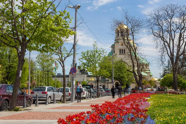Igreja Russa Sveti Nikolay Mirlikiiski, Sofia, Bulgária . — Fotografia de Stock