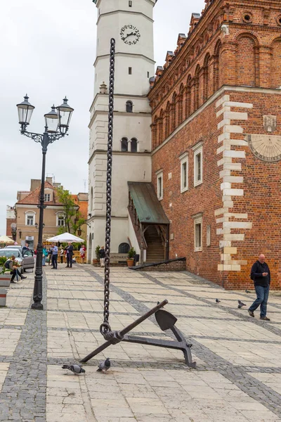 Vue de la mairie de Sandomierz, Pologne . — Photo