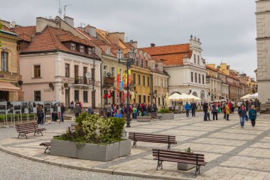 Eski Şehir Meydanı, Sandomierz, Polonya.