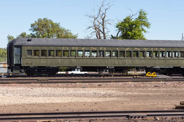 Velho, trem histórico Grand Canyon, Williams, Arizona, EUA . — Fotografia de Stock