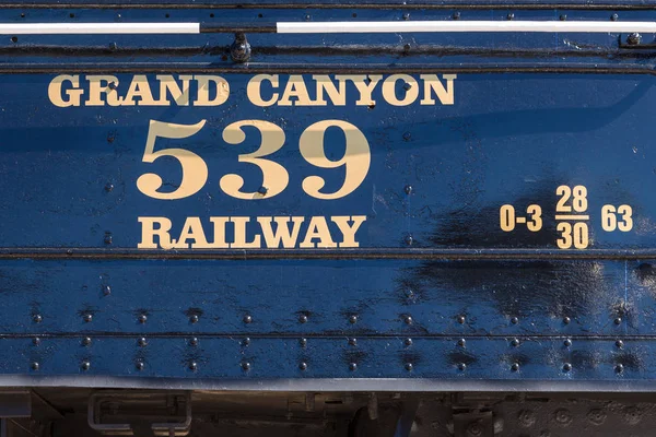 Velho, trem histórico Grand Canyon, Williams, Arizona, EUA . — Fotografia de Stock