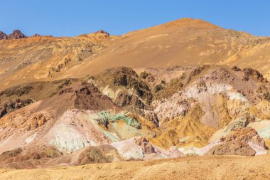 Death Valley Ulusal Parkı, Sanatçı Paleti, renkli kayalar, California, Usa.