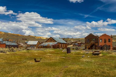 Bodie 'nin manzarası, hayalet kasaba. Bodie Eyalet Tarihi Parkı, Kaliforniya, Usa.
