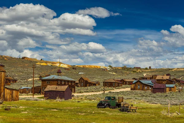 Vue Bodie Ville Fantôme Parc Historique Bodie State Maisons Bois — Photo