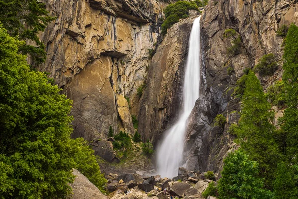 View Yosemite Falls Yosemite National Park Sierra Nevada Mountain California — Stock Photo, Image
