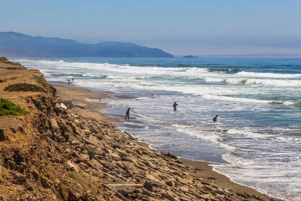 San Francisco California Junio 2015 Gente Playa Del Océano Pacífico — Foto de Stock