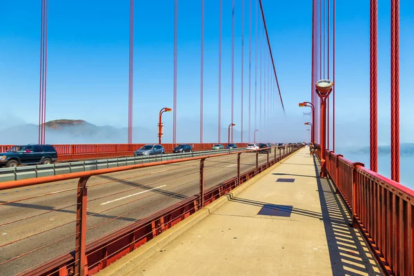 San Francisco California Junio 2015 Gente Coche Tráfico Puente Golden — Foto de Stock