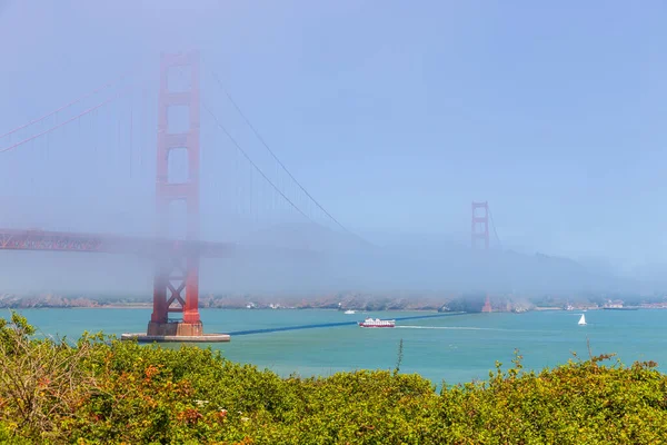 San Francisco California Junio 2015 Puente Golden Gate Niebla Mañana — Foto de Stock