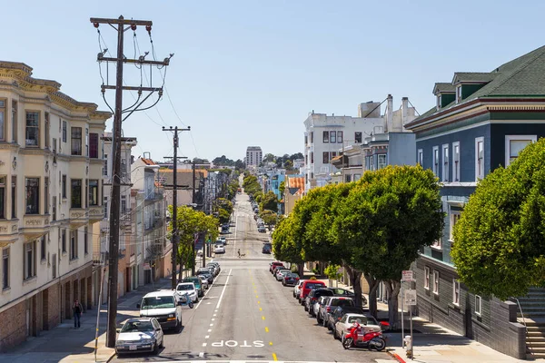 San Francisco California Usa Giugno 2015 Veduta Degli Edifici Lungo — Foto Stock