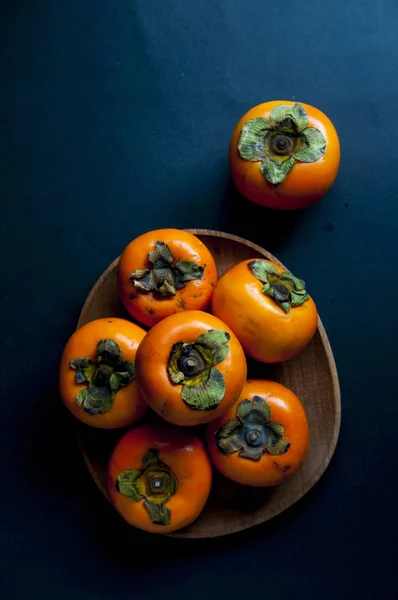 Ripe orange persimmon fruit — Stock Photo, Image