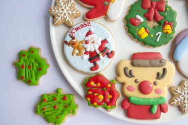 Noel için zencefilli kurabiye.