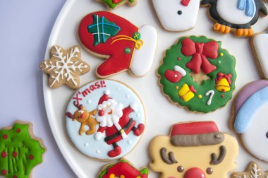 Noel için zencefilli kurabiye.