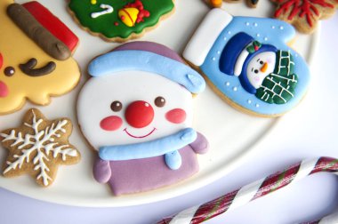 Noel için zencefilli kurabiye.