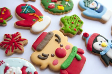 Noel için zencefilli kurabiye.