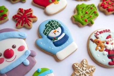 Noel için zencefilli kurabiye.