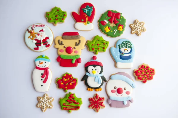 Biscuits Pain Épice Cerise Pour Noël — Photo