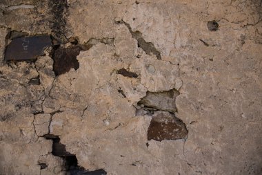 Eski bir taş ev duvar detay