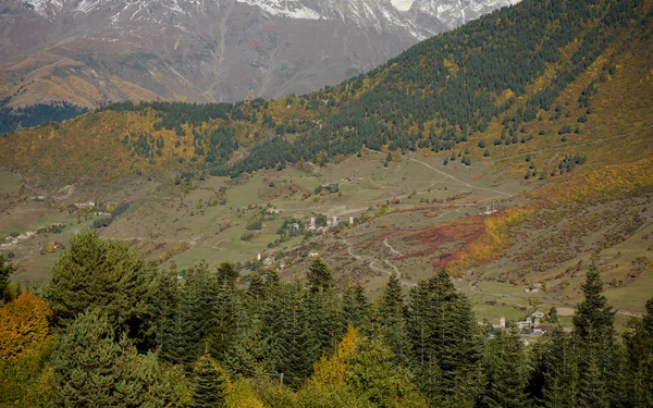スヴァネティの美しい山の風景。グルジア。トーン — ストック写真