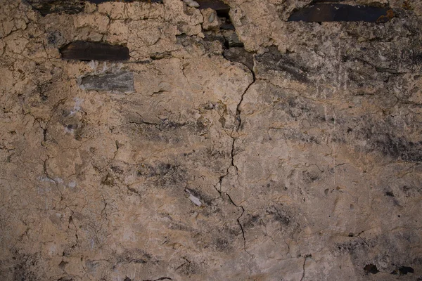 Détail d'un mur d'une ancienne maison en pierre — Photo