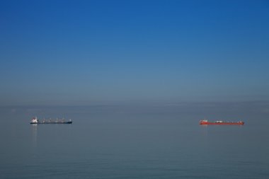 Gürcistan'daki güzel deniz manzara