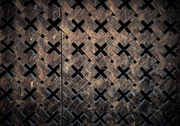 Carved wooden surface. Textured background. Toned — Stock Photo, Image
