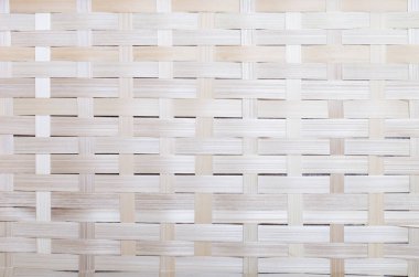 Ahşap hasır doku arka plan üzerinde Üstten Görünüm